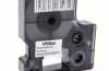 Produktbild: Schriftband-Kassette ersetzt Dymo 43610 6mm, schwarz auf transparent