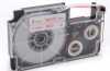 Produktbild: Schriftband-Kassette ersetzt Casio XR-6WER 6mm, rot auf weiß