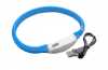 Produktbild: vhbw Hunde-Halsband mit LED's, blau, 35cm