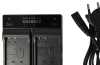 Produktbild: vhbw Dual-Ladegerät für Sony NP-BN1, NP-Fe, Casio NP-120