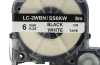 Produktbild: Schriftband-Kassette ersetzt Epson LC-2WBN 6mm, schwarz auf weiß