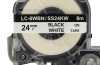 Produktbild: Schriftband-Kassette ersetzt Epson LC-6WBN, 24mm, schwarz auf weiß