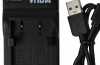 Produktbild: vhbw micro USB-Akku-Ladegerät passend für Nikon EN-EL1 u.a.