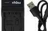 Produktbild: vhbw micro USB-Akku-Ladegerät passend für Panasonic CGA-DU07, VW-VBG130 u.a.