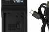 Produktbild: vhbw micro USB-Akku-Ladegerät passend für Panasonic DMW-BLE9E, BLG10E, BLH7E