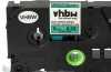Produktbild: Schriftband-Kassette ersetzt Brother HGE-S721 9mm, schwarz auf grün