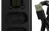 Produktbild: Dual-Ladegerät für Panasonic DMW-BLK22 Akkus u.a., mit USB-Kabel