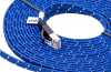Produktbild: Ethernet Kabel Cat7, flach, 10 Gigabit, RJ45 Stecker, blau, 5m