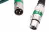 Produktbild: DMX-Kabel XLR Stecker auf XLR Buchse, 3-polig, PVC, grün
