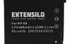 Produktbild: EXTENSILO Akku für Casio wie NP-60 u.a. 600mAh