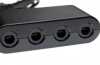 Produktbild: Adapter 4x GameCube-Controller zu Nintendo Switch/Wii U und PC, schwarz