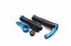 Produktbild: 2 Stück Handgriff Lenkergriff Fahrrad 133mm für 23mm Stange schwarz-blau