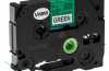 Produktbild: Schriftband-Kassette Brother TZE-721L1, 9mm, schwarz auf grün (glitter)