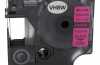 Produktbild: Schriftband-Kassette ersetzt Dymo A1933238-1 12mm, schwarz auf leucht-pink