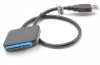 Produktbild: Adapterkabel USB 3.0 auf SATA III 22 Pin 2.5''/ 3.5“ HDD/ SSD Festplatten