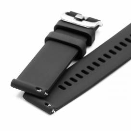 Produktbild: Silikon Armband 20mm für Samsung Galaxy Watch 42mm (SM-R815), schwarz, S