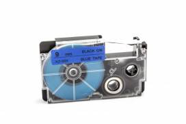 Produktbild: Schriftband-Kassette ersetzt Casio XR-9BU 9mm, schwarz auf blau