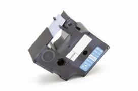 Produktbild: Industrie Vinyl-Etiketten-Kassette ersetzt Dymo 1805423 24mm, weiß auf blau