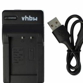 Produktbild: vhbw micro USB-Akku-Ladegerät passend für Minolta NP-900 u.a.