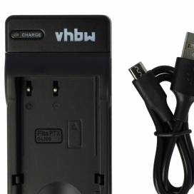 Produktbild: vhbw micro USB-Akku-Ladegerät passend für Pentax D-Li109