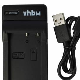 Produktbild: vhbw micro USB-Akku-Ladegerät passend für Casio NP-90 u.a.
