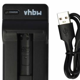 Produktbild: vhbw micro USB-Akku-Ladegerät passend für Canon NB-9L