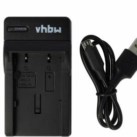 Produktbild: vhbw micro USB-Akku-Ladegerät passend für Canon NB-2LH, BP-2L12 u.a.