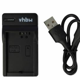 Produktbild: vhbw micro USB-Akku-Ladegerät passend für Canon LP-E5 u.a.