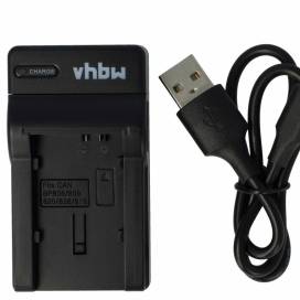 Produktbild: vhbw micro USB-Akku-Ladegerät passend für Canon BP-808, BP-819, BP-820 u.a.