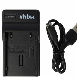 Produktbild: vhbw micro USB-Akku-Ladegerät passend für JVC BN-V408 u.a.