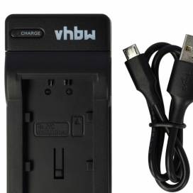 Produktbild: vhbw micro USB-Akku-Ladegerät passend für JVC BN-VG107, VG114, VG121 u.a.