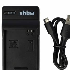 Produktbild: vhbw micro USB-Akku-Ladegerät passend für Sony NP-FF50, FF51, FF70, FF71