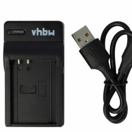 Produktbild: vhbw micro USB-Akku-Ladegerät passend für Olympus PS-BLN1 u.a.
