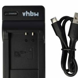 Produktbild: vhbw micro USB-Akku-Ladegerät passend für Olympus Li-70b u.a.