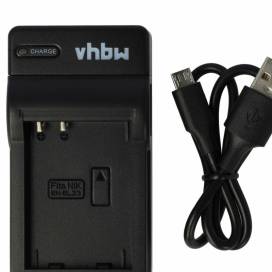 Produktbild: vhbw micro USB-Akku-Ladegerät passend für Nikon EN-EL23 u.a
