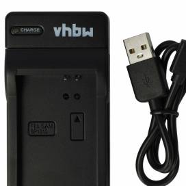 Produktbild: vhbw micro USB-Akku-Ladegerät passend für Samsung BP1310 u.a.