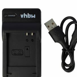 Produktbild: vhbw micro USB-Akku-Ladegerät passend für Canon NB-8L, NB-12L