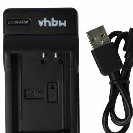 Produktbild: vhbw micro USB-Akku-Ladegerät passend für Canon LP-E10 u.a.