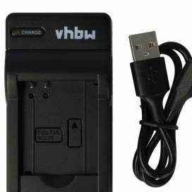 Produktbild: vhbw micro USB-Akku-Ladegerät passend für Panasonic DMW-BCL7E u.a.