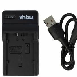 Produktbild: vhbw micro USB-Akku-Ladegerät passend für Panasonic CGA-DU07, VW-VBG130 u.a.