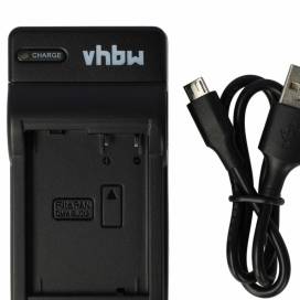 Produktbild: vhbw micro USB-Akku-Ladegerät passend für Panasonic DMW-BLC12E