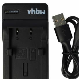 Produktbild: vhbw micro USB-Akku-Ladegerät passend für Olympus Li-10B u.a.