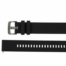Produktbild: Silikon Armband 20mm für Samsung Galaxy Watch 42mm (SM-R815), schwarz, L