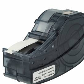 Produktbild: Schriftbandkassette ersetzt Brady M21-375-7425, 6.4m x 9.5mm, schwarz auf weiss