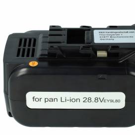Produktbild: EXTENSILO Akku für Panasonic wie EY9L80 u.a. 28.8V, Li-Ion, 5000mAh