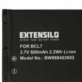 Produktbild: EXTENSILO Akku für Panasonic wie DMW-BCL7 u.a. 600mAh