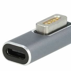 Produktbild: Adapter USB Typ C, weiblich, zu MagSafe 1, L-Form, 100W, eckig