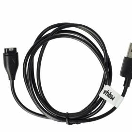 Produktbild: Ladekabel mit USB Typ A- Anschluss für Garmin forerunner 265S, 265, 965, schwarz, Kabellänge: 1m