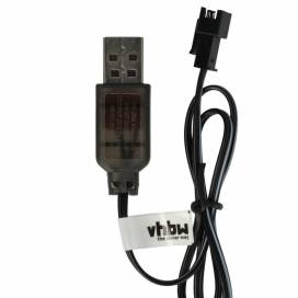 Produktbild: Ladekabel für RC Akkus, Stecker: USB-typ A auf SM-2P, 3,6V, 250mAh, mit Lade -LED, 60cm