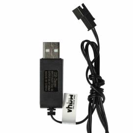 Produktbild: Ladekabel für RC Akkus, Stecker: USB-typ A auf SM-2P, 6V, 250mAh, mit Lade -LED, 60cm